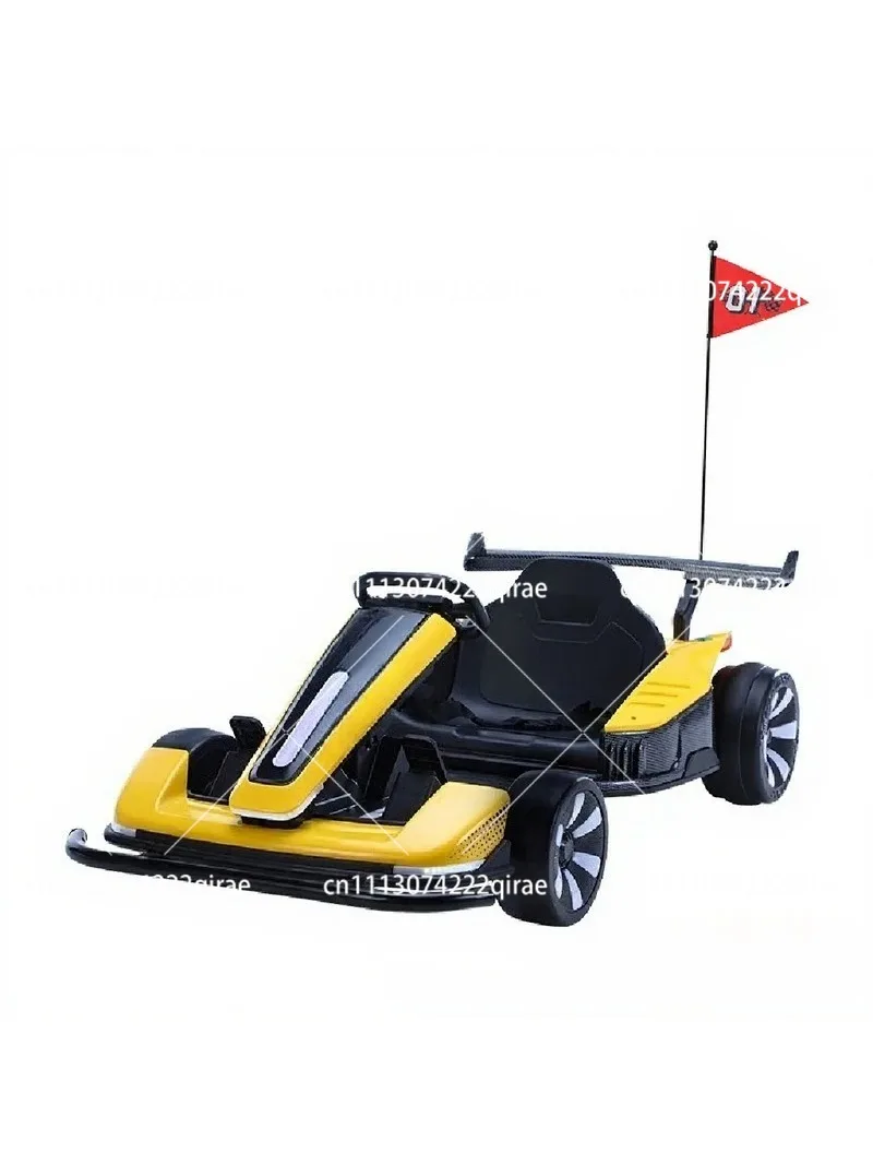 Kids Ride-On Car Single Seat Pedal Drift Electric Go Kart Toy for Ages 12+