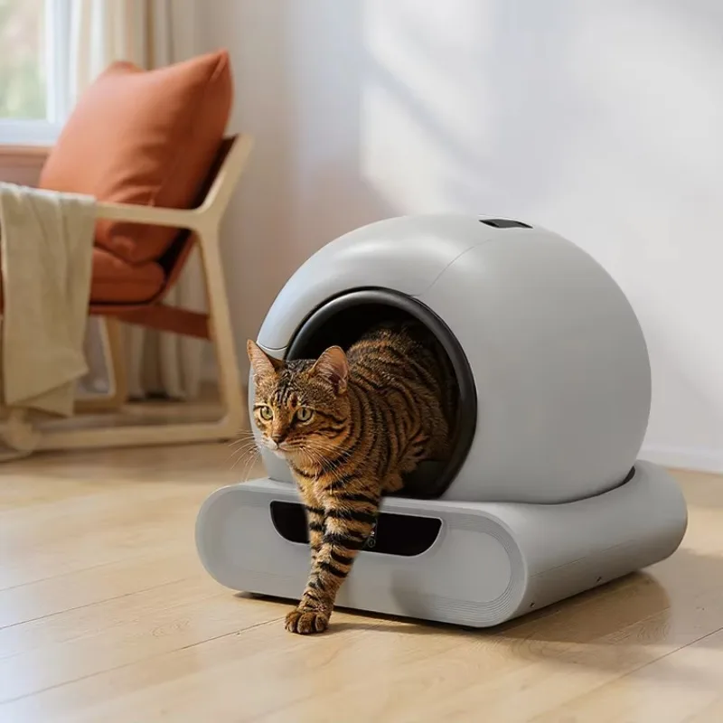 

New Electronic Automatic Litter Box Smart Self Cleaning Cat Toilet Automatic Cat Litter Box with APP Control