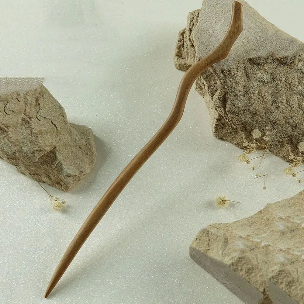 شيونغسام التقليدية لفتاة غطاء الرأس أغطية الرأس Hanfu عصا الشعر الخشبية إكسسوارات الشعر النمط الصيني شوكة الشعر دبوس الشعر