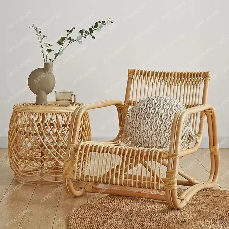 HHhot Sale Garden Outdoor Furniture Beach Swimming Pool Recliner Camp Folding Cane Sun Bamboo Chair For Living Room Balcony