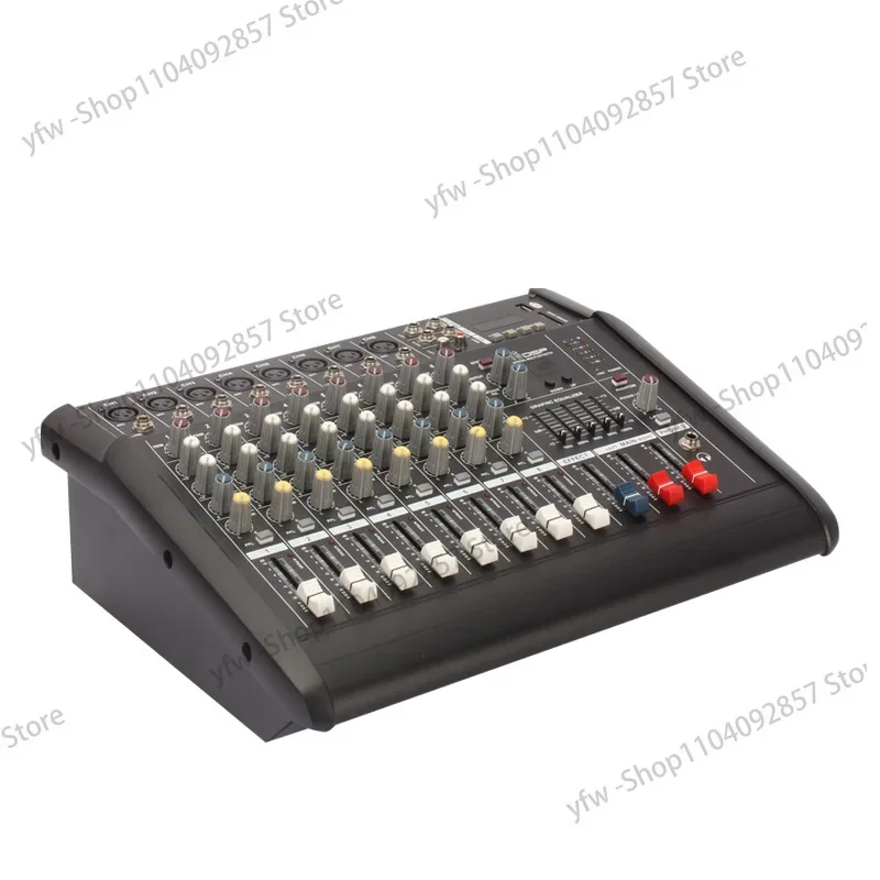 

8-Way mixer with power amplifier Professional stage performance Wedding outdoor high-power Bluetooth all-in-one machine