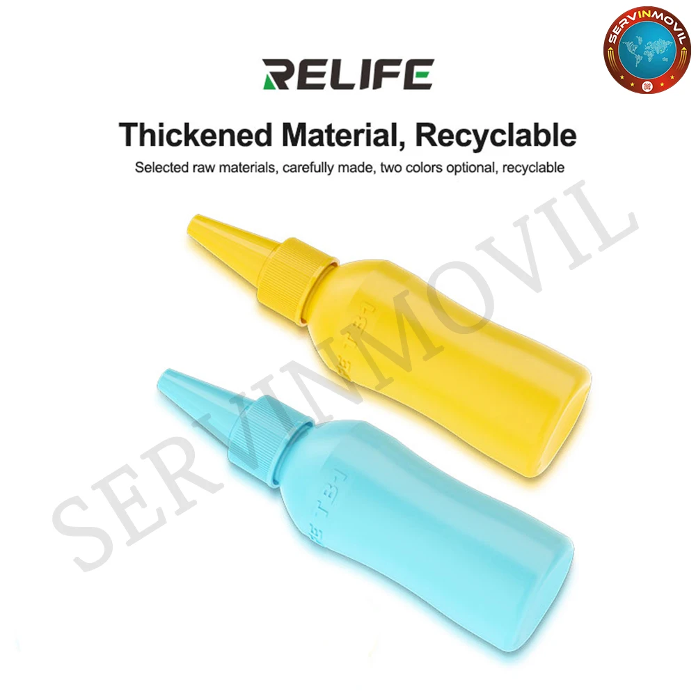 RELIFE TB1 50ML Anti-Static Solvent Bottle With Needle Tip Empty Liquid Alcohol Bottle for Phone PC PCB Repair Cleaning Tools