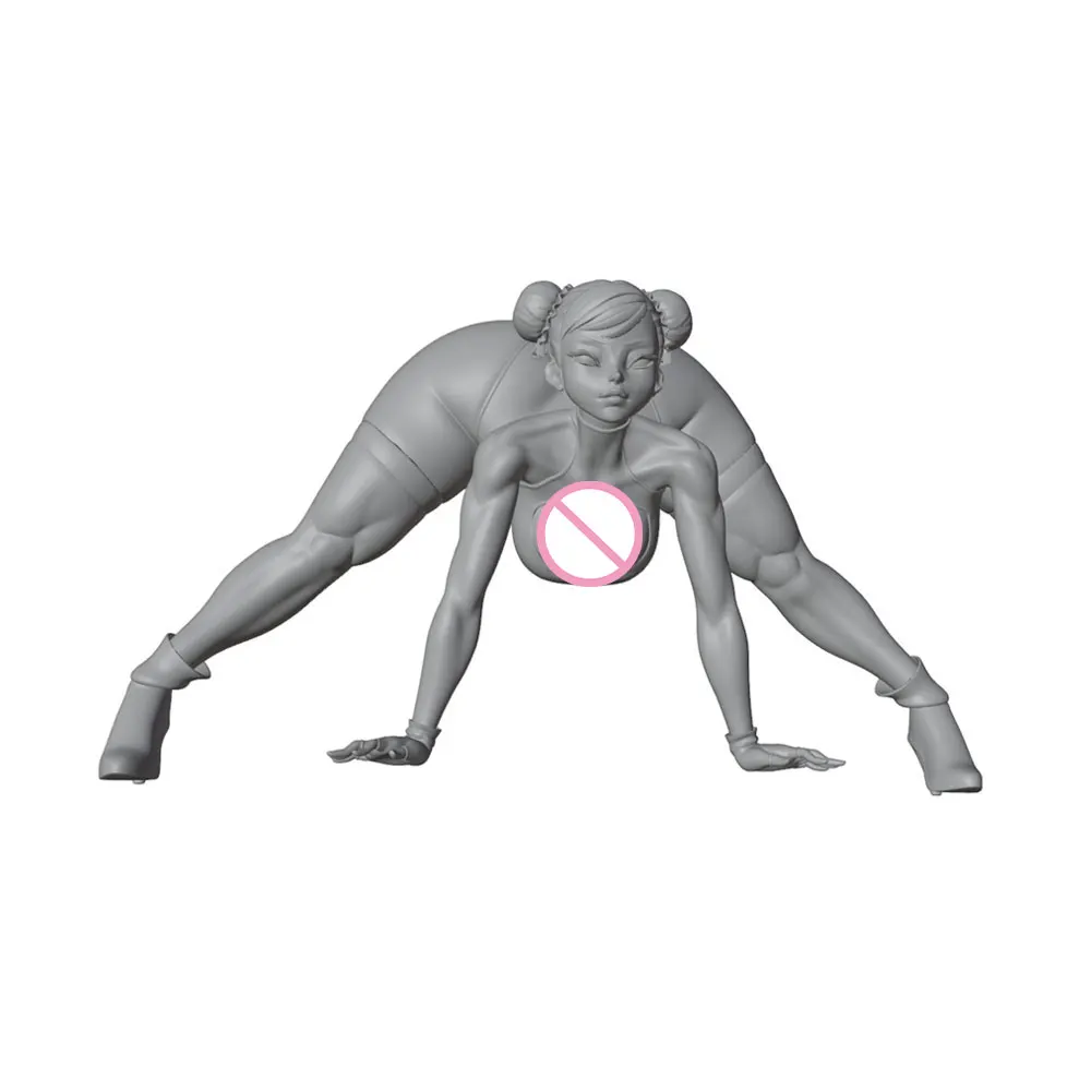 1/24/12/6Vibrant Fighting Girl, Yoga Support Sports Style, Cute Girl Resin Model Kit GK Mini 3D Printing Model Statue, Unpainted