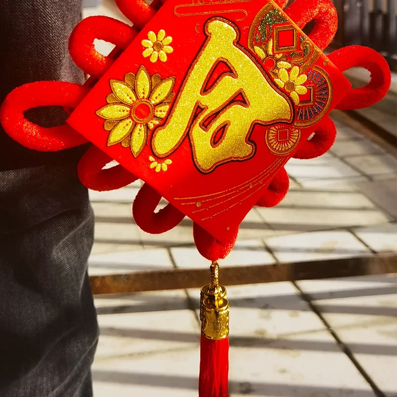 Diy Bruiloft Lucky Red Chinese Knoop Lente Festival Coupletten Hangers Chinese Nieuwjaarsdecoraties Geluk Gunstige Geschenken