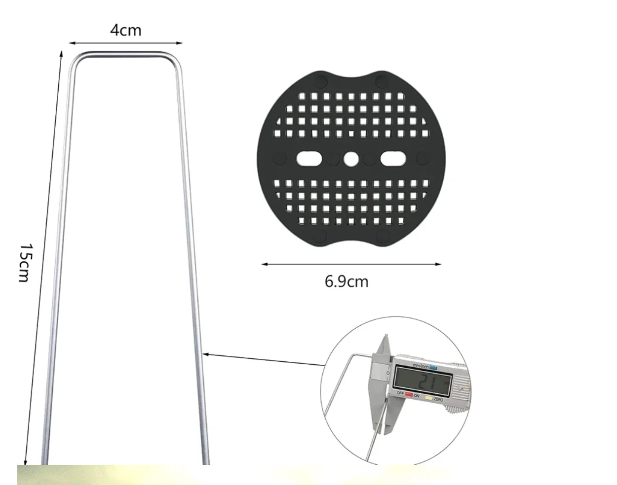 

40pcs U-shaped ground nails with 40 Washers Fixing Stakes for greenhouse plastic film nails, anti grass cloth nails