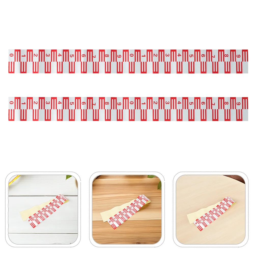 

2Pcs Waterproof Reflective Pool Water Level Sticker Indicator Self Adhesive Gauge for Garden Fish Tank Pond Swimming Pool Depth