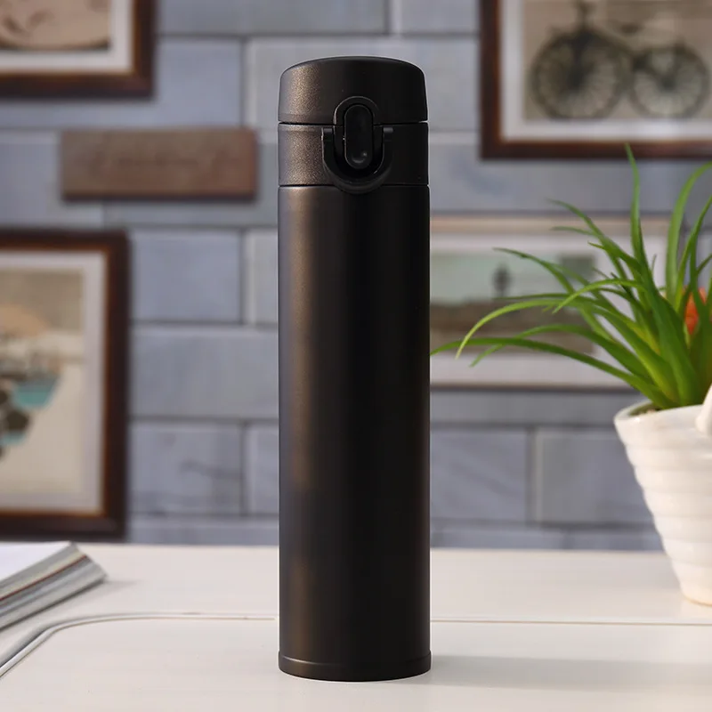Portable Stainless Steel Vacuum Insulated Water Bottle Car Travel Mug Bounce Customizable Logo Business Advertising Gift