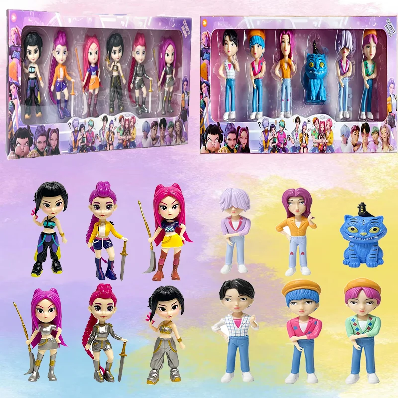 2026NEW Sorcière Chasseur Squa Rumi Zoe Mira anime polychlorure de vinyle collection de personnages bibelots de bureau Cadeau du Nouvel An pour Enfants