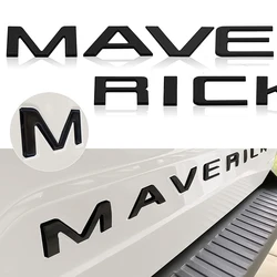 For Ford Maverick Pickup Truck Tailgate Inserts Letters 3D ABS Raised Rear Emblems Decal Sticker Adhesive Decoration Accessories