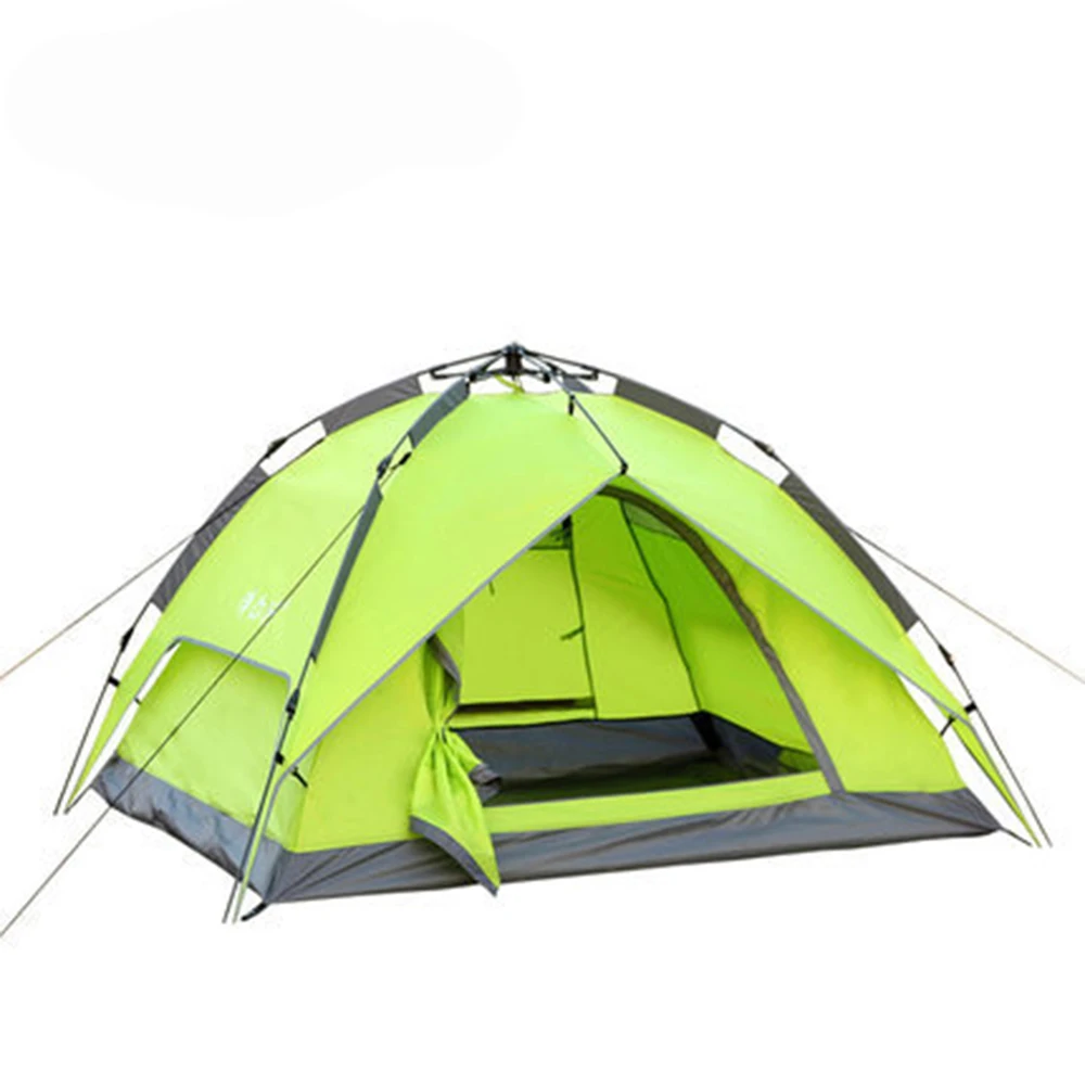 Quick Open Automatic Camping Tent 3-4 Persons Outdoor Large Spaces Windproof Family