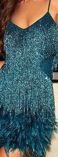 فستان نسائي للربيع والصيف بلون سادة ورقبة على شكل V بدون أكمام حلو مثير وشرابة غمد كاجوال أنيق مريح ومنتظم قياسي