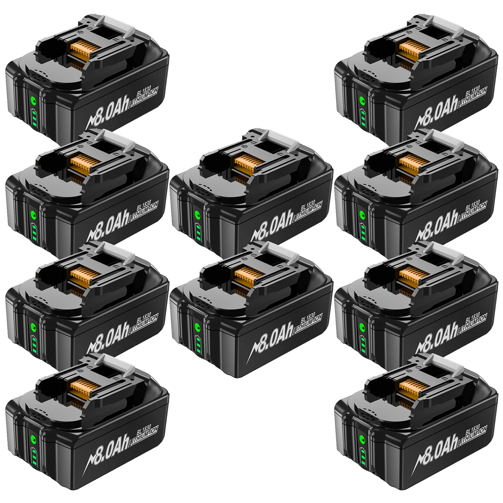 Voor Makita BL1830 Batterij Oplaadbare 8000mAh 18V BL1830 BL1815 BL1860 BL1840 Tool Vervangende Batterij Met 4A 6A lader