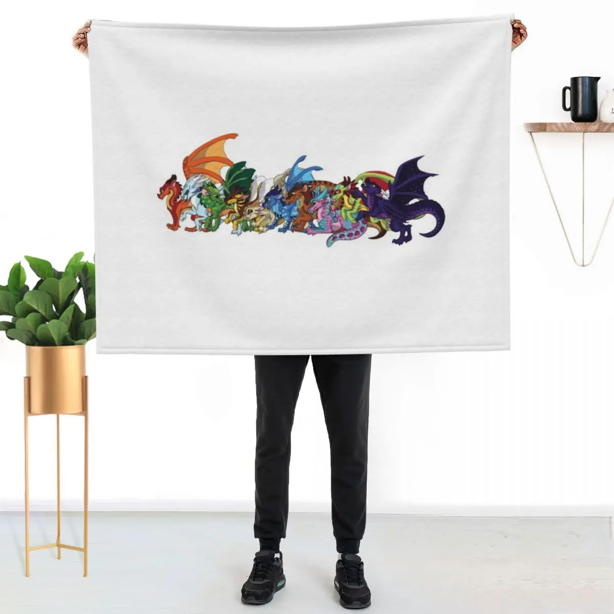 Wings of Fire Dragonets Throw Blanket Luxury Brand Travel Sleeping Bag Tourist Cute Plaid Blankets