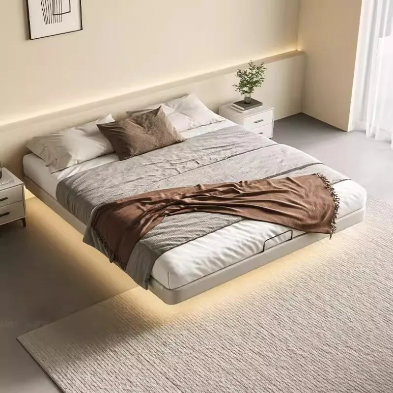 

Nightstands King Bed Japanese Luxury French Lounge Bed Double Sleeping Muebles Para El Hogar Bedroom Furniture Accessories