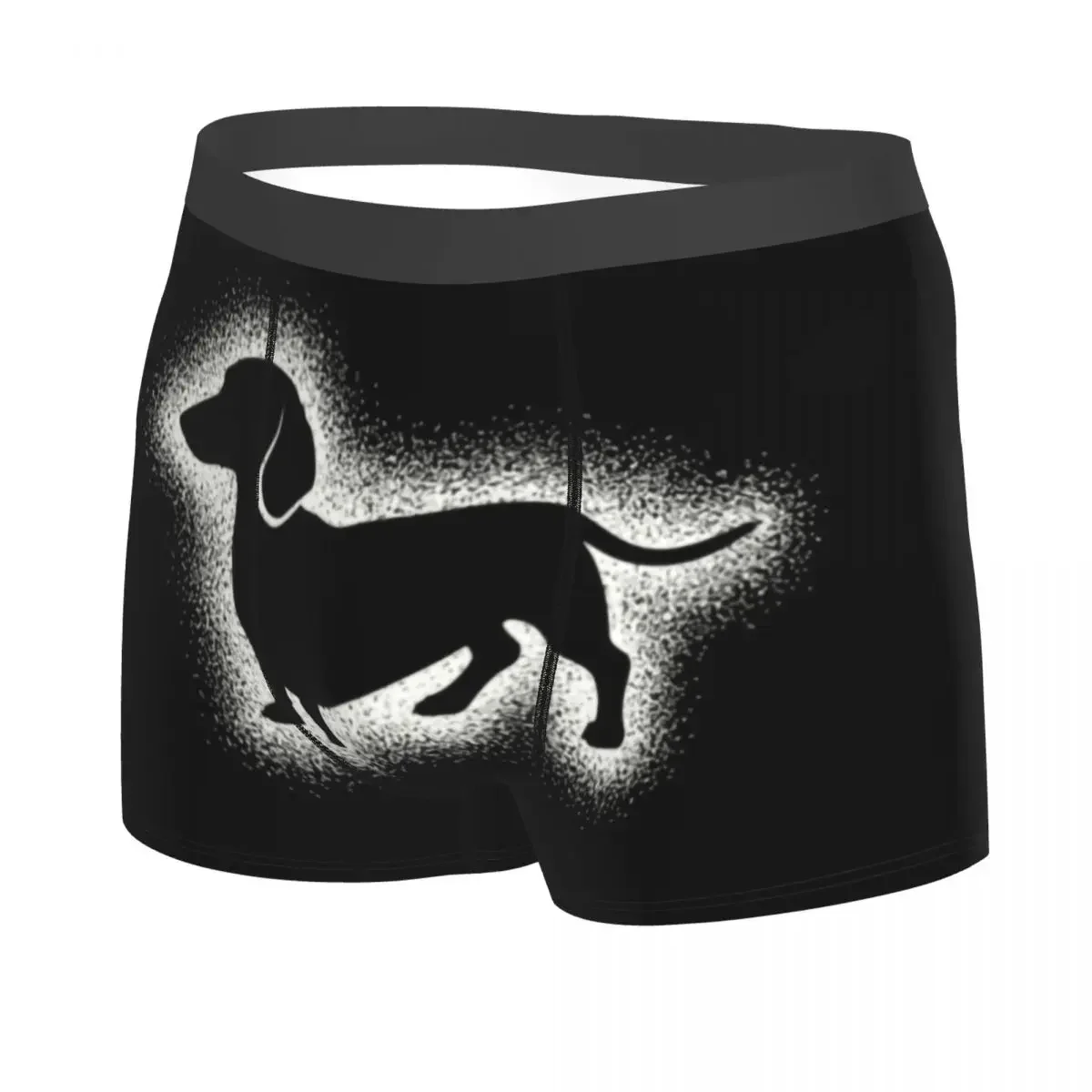 Custom Cute Little Dachshund Puppy Underwear Men Breathbale Weiner Dog Boxer Briefs Shorts Panties Soft Underpants For Male