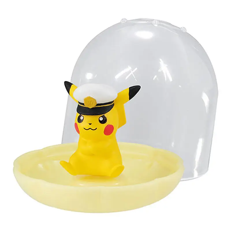 4 pçs/set genuíno bandai pokemon caixa de armazenamento de jóias 08 ovo torcido pikachu anime figura de ação modelo brinquedos presente para o aniversário