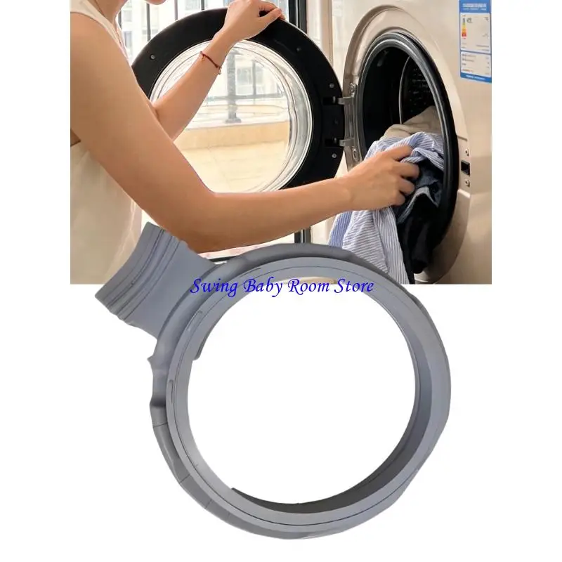K1AD Replacement Gasket Plastic Texture Suitable for Washing Machines High Elasticity Leakage Prevention Quick Installation