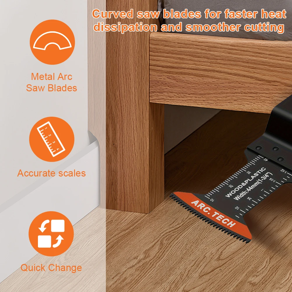 

50 PCS Oscillating Saw Blades for Wood Plastic Metal Multitool Blades Multi Tool Blades Kit for Bosch Dremel Fein Worx