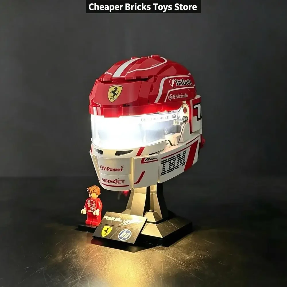 Cheaper LED Light Kit for Charles Leclerc Helmet – Elite Decorative Accent for Iconic Display (Exclude Block,Only the Light)
