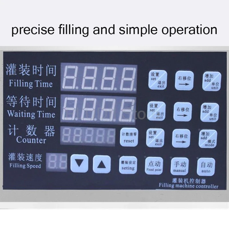 آلة تعبئة السوائل للتحكم الرقمي حشو الزجاجات الصغيرة الكمية الأوتوماتيكية مع شاشة LCD تعمل باللمس وتصميم خالٍ من التنقيط