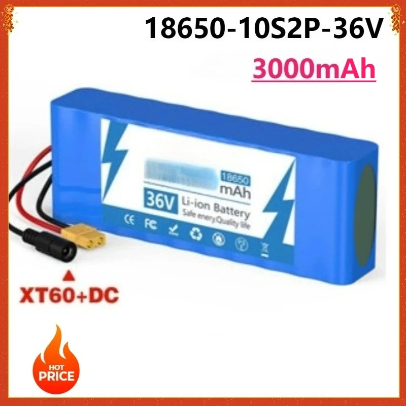 

10S2P 186500 36V Lithium Battery Pack Rechargeable Battery for Fishing Bicycle Electric Bicycle Scooter High Qualty Battery