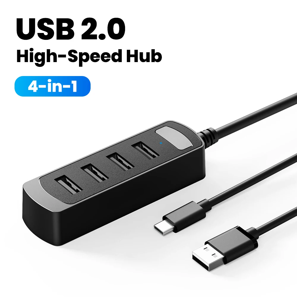 

4 IN 1 HUB USB Type-c to USB 2.0 Power Adapter Multi USB Splitter Hub Suitable for iPad Pro Samsung Laptop Macbook Accessorie
