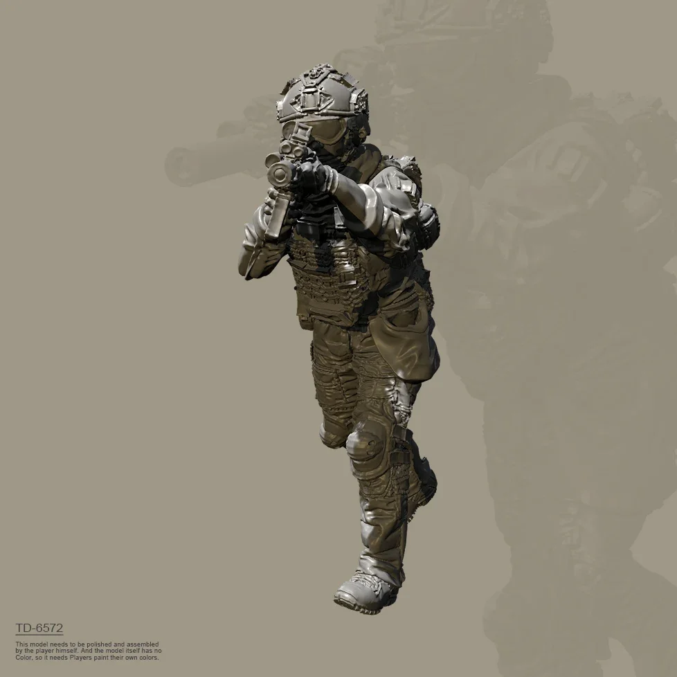 The height of man 38mm 50mm 75mm Resin Soldier model kits figure colorless and self-assembled （3D Printing ） TD-6572/3D