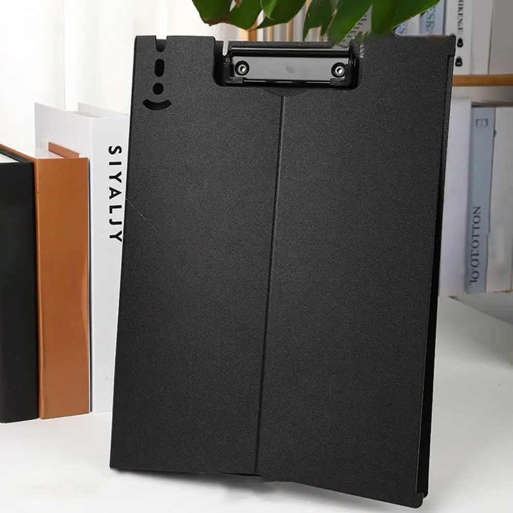 Stain-proof File Folder Waterproof A4 Clipboard Clip Folder with Vertical Plate Clamp for File Management Hard Board for Office