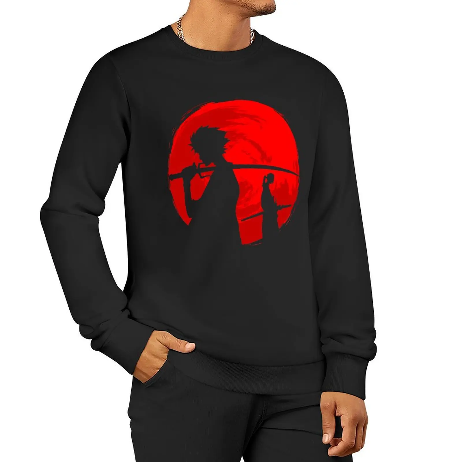 

Samurai sunset Sweatshirt men clothing men clothes men's autumn clothes sports sweatshirt man