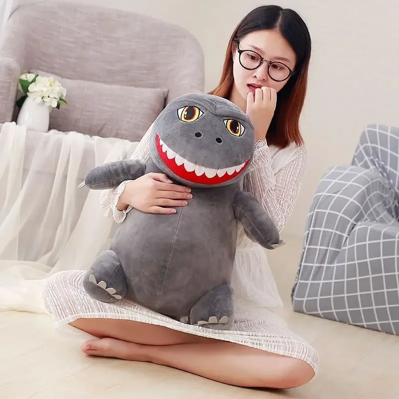 20-50cm figurka Anime Godzilla wypchana kreskówka król potwora Kawaii Plushes urocze zabawki dla dzieci prezent urodzinowy