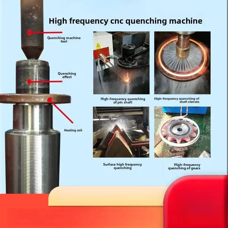 Equipment Pin Shaft Gear Tool Dipping Heat Treatment Machinery High Frequency CNC Quenching Machine Induction Heating