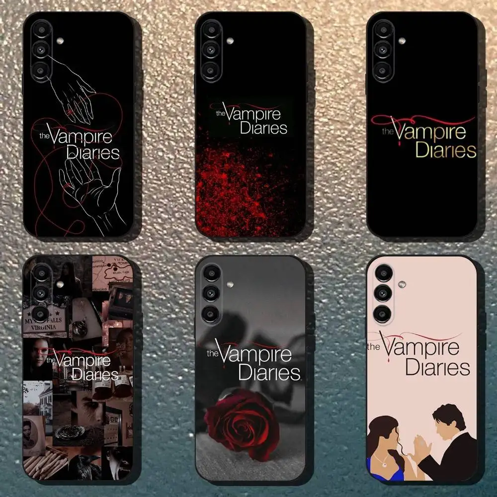 

The V-Vampire Diaries Phone Case For Samsung Galaxy A13,A21s,A22,A31,A32,A52,A53,A71,A80,Soft Black Shell