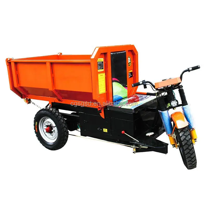 

【Best-selling】Good Price Tricycle Electric Farm Dump Truck Three Wheels Cargo For Adult Charging Electric Tricycles With Big Hop
