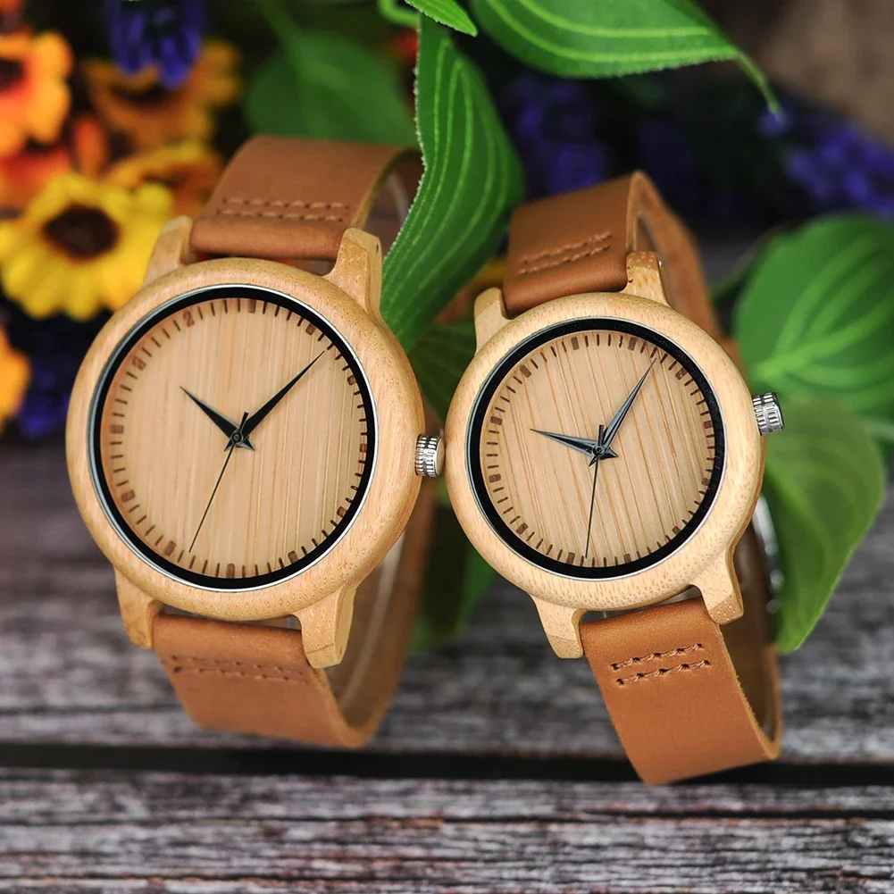 BOBO BIRD Watches for Men and Women Leather Strap Quartz Watches Simple Design Support OEM Customized Dropshipping