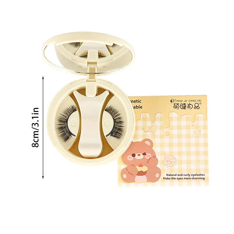 Pince à épiler magnétique bouclée Faux cils outil de maquillage ensemble de cils magnétiques chauds 1 paire réutilisable aucune colle nécessaire faux cils avec