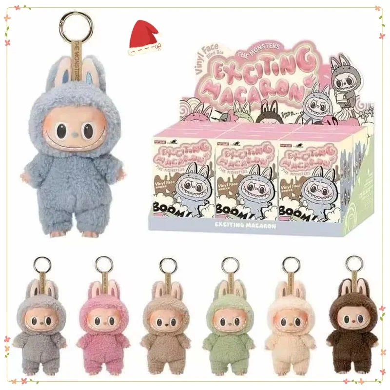 

Labubu The Monsters Heartbeat Macaron Enamel Face Blind Box Pvc Figurine Tabletop Ornament Kawaii Doll Kid Christmas Gifts