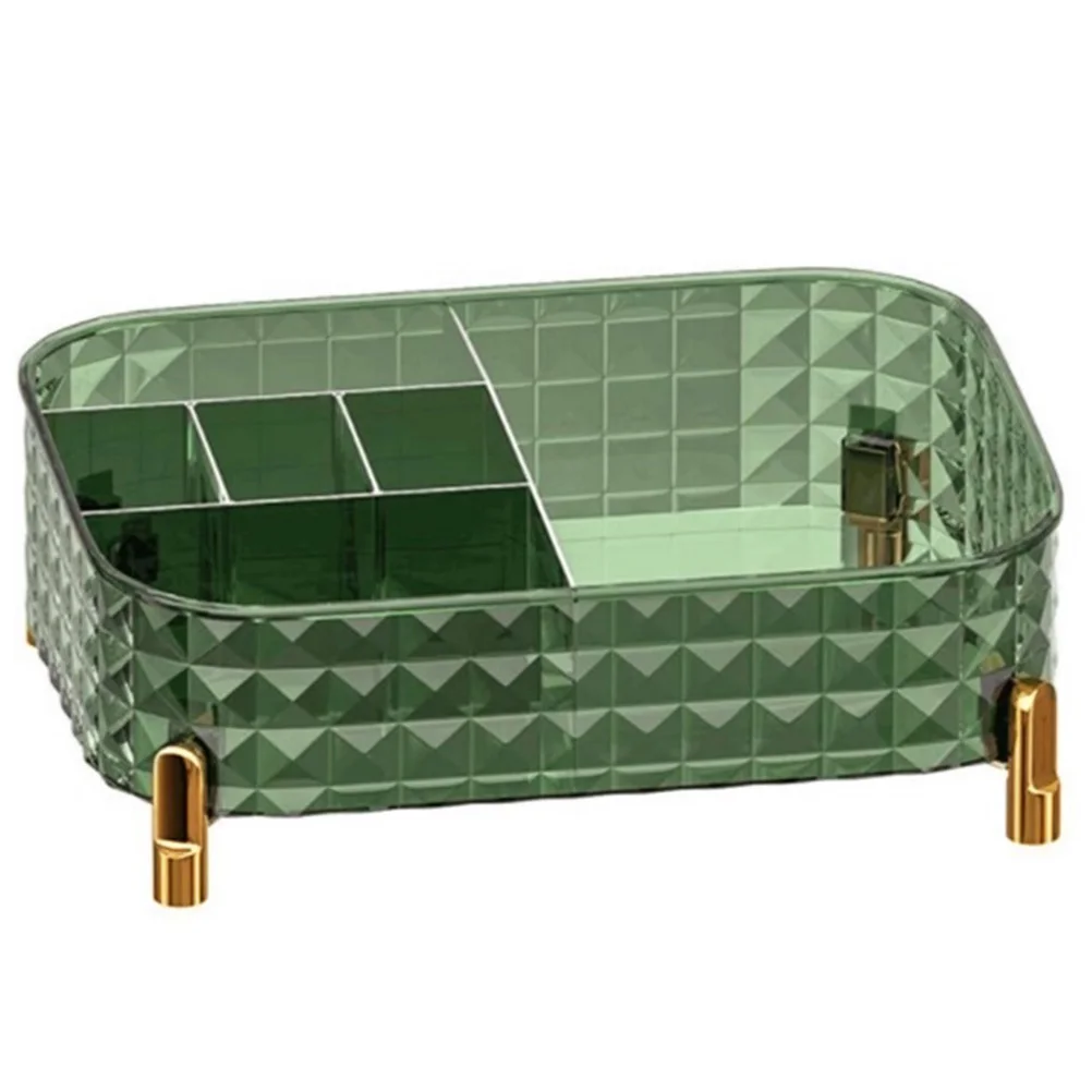 

Bathroom Storage Box Clear Makeup Organizer Countertop Organizers Desk