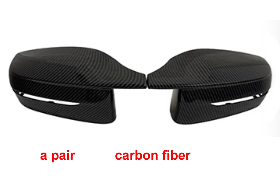 For BMW 3 Series G20 2020-2023 Reverse Mirrors Cover Cap Wing Door Side Mirror Housing Shell M4 Carbon Fiber Black 1 Pair