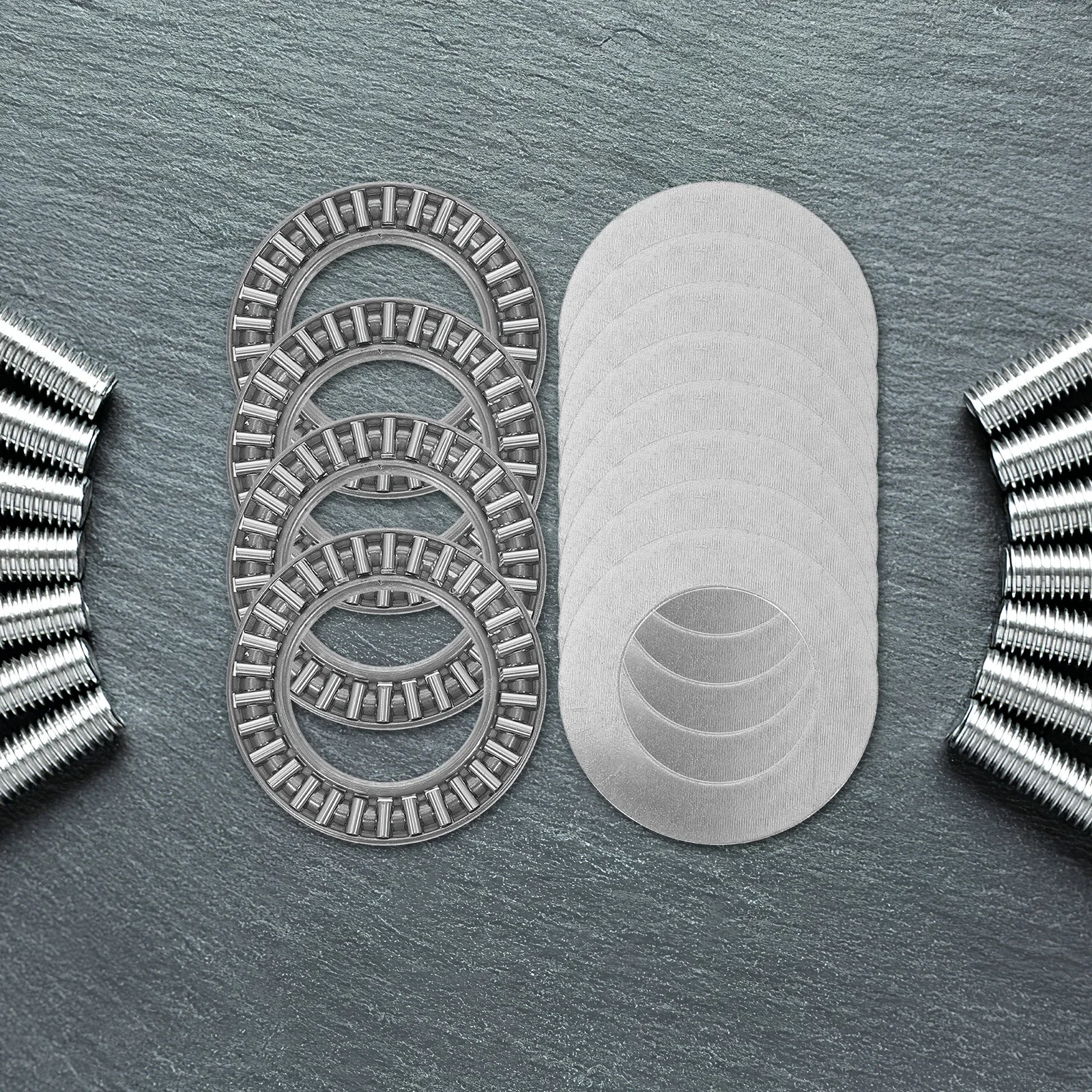 

4 Sets Thrust Needle Roller Industrial High Load Heat Resistant Axial Bearing Replacement For Milling Machine Lathes One Way