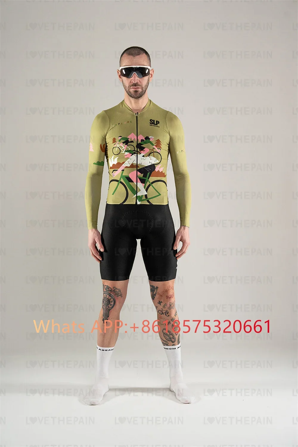 Slp Spring Autumn Men Thin Mountain Biking Set Cycling Suit Quick Drying Ropa Ciclismo Hombre MTB Long Cycling Jersey Suit 2024