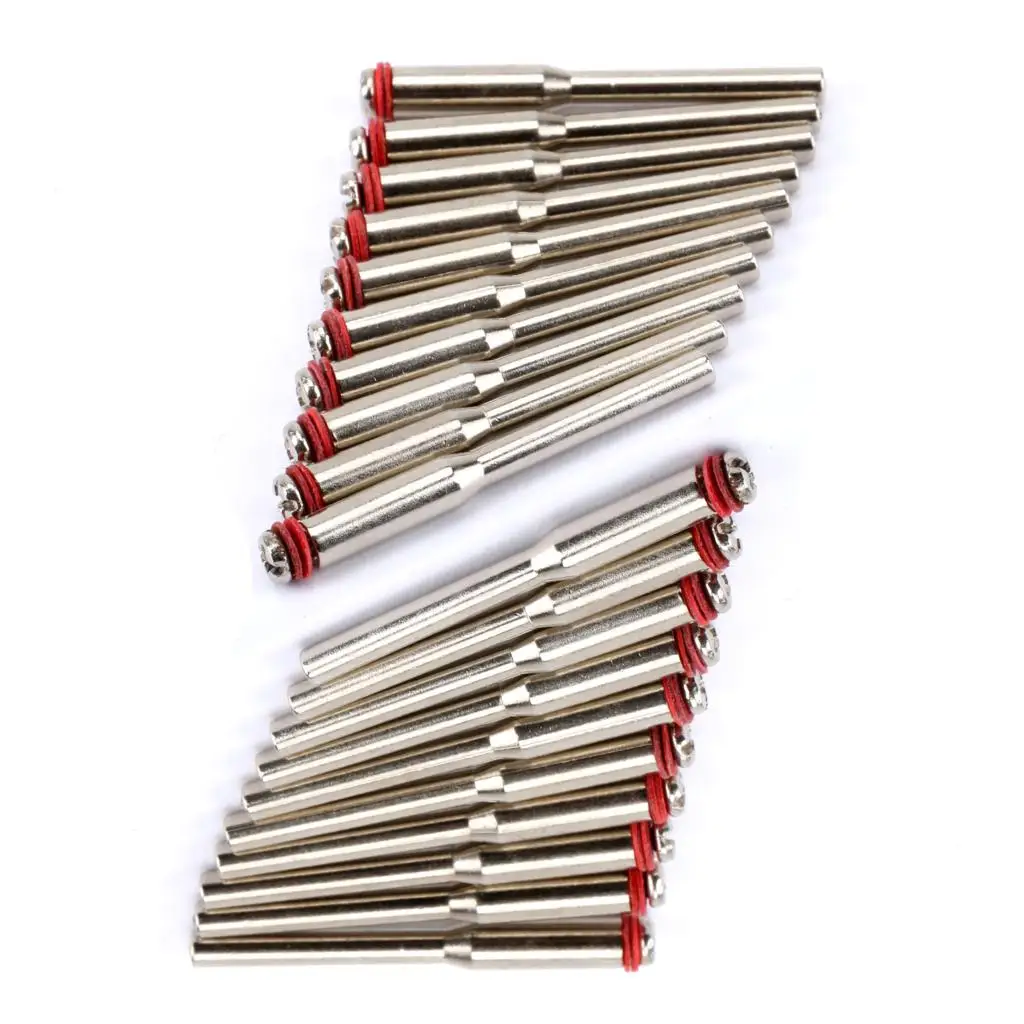 DRELD 20Pcs 3.175mm Diamond Cutting Disc Mandrel Cutting Cut-off  Wheel Holder Connecting Rotary Mandrel for Dremel Rotary Tools