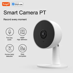 Tuya Smart 1080P Wi-Fi 2MP كاميرا أمن منزلية ذكية عالية الدقة تنبيهات التطبيق في الوقت الحقيقي صوت ثنائي الاتجاه مع تتبع الحركة للأطفال الأليفة أفضل 12 كاميرا ليلية للحيوانات - رقم 3