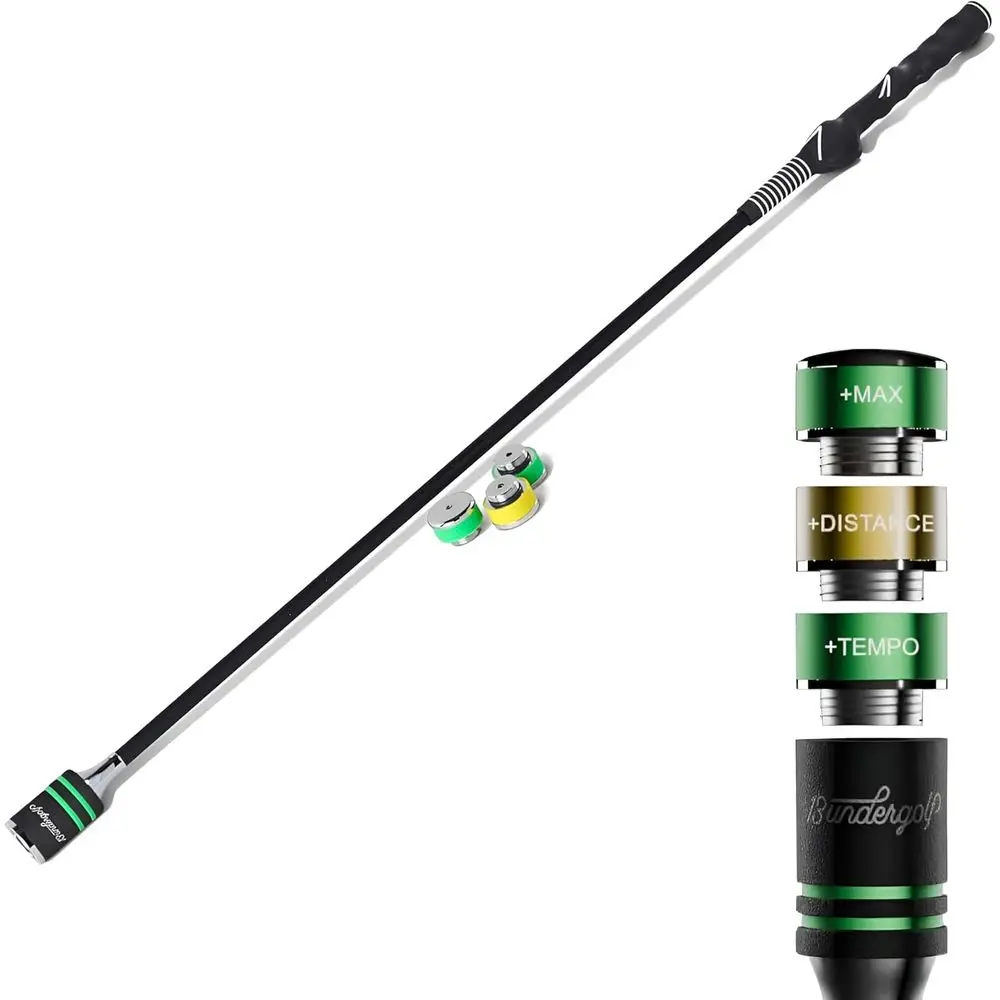 

Golf Swing Training Device: Enhance Rhythm, Grip, Flexibility, Balance, Tempo, and Strength Indoors