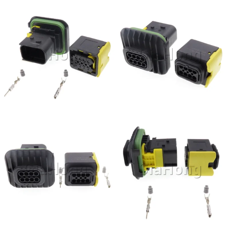 1 Set 8 Ways 1-1564416-1 AC Assembly Automobile Electric Wiring Waterproof Connector Auto Wire Socket 1-1418479-1