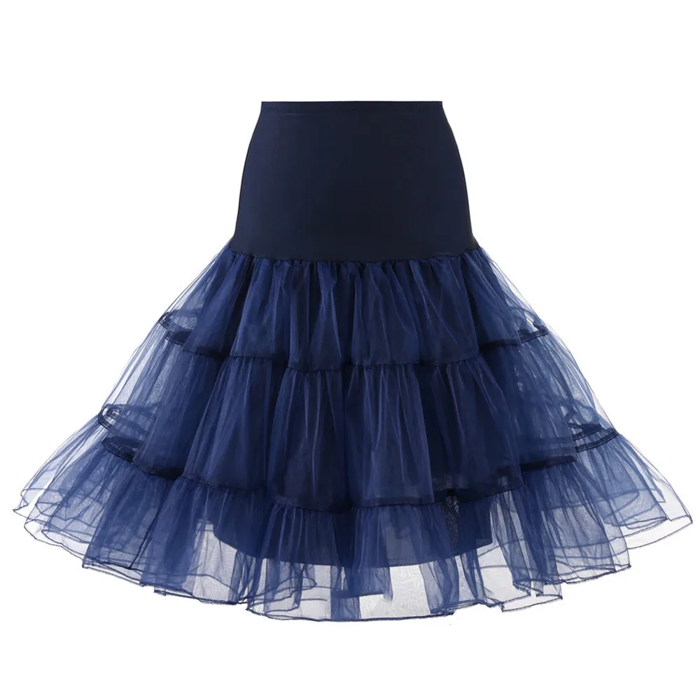 Rokken Vintage Jaren 50 60 Vrouwen Baljurk Tutu Rok Swing Rockabilly Petticoat Onderrok Crinoline Pluizige Pettiskirt Voor Bruiloft