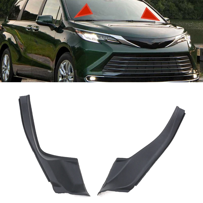 

Front Windshield Wiper Cover For Toyota Sienna 2022 2023-2026 53866-08030 53867-08030 Side Cowl Extension Fender Cover Trim