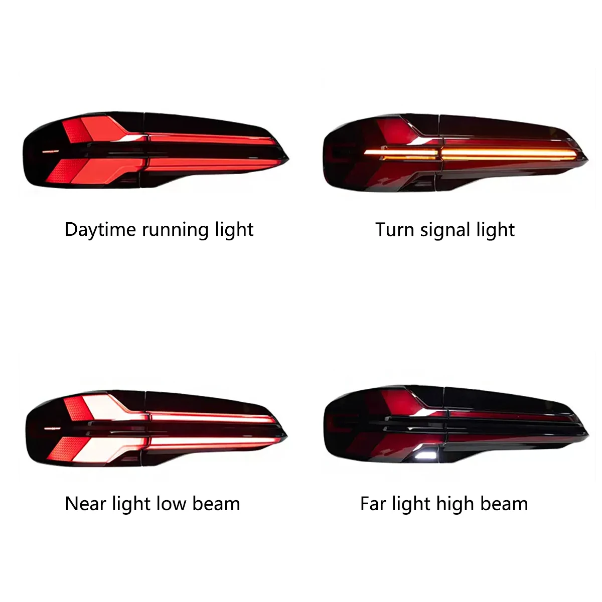 Hot selling LED lamps taillights assembly For BMW X5 G05 2019-2022 Conversion to 2024 rear lamps Assembly.