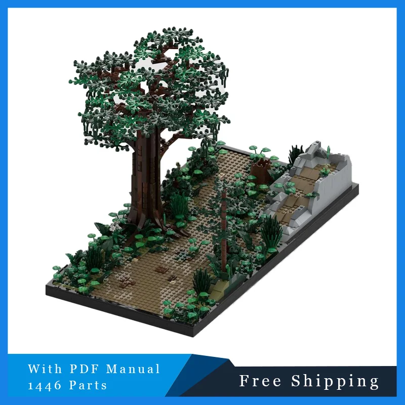 1446 PCS MOC Star Battle Series Forest Versus Scena Modulare Building Blocks Modello Set Bambini Assemblaggio Display Festival Regali Giocattoli