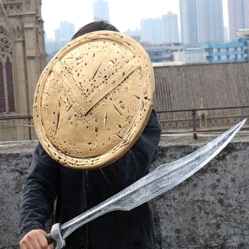 

Cosplay 300 Sparta warriors soldier Shield WOW King Llane Lion Shield Costume Fancy Dress party Anime stage show props Bar decor