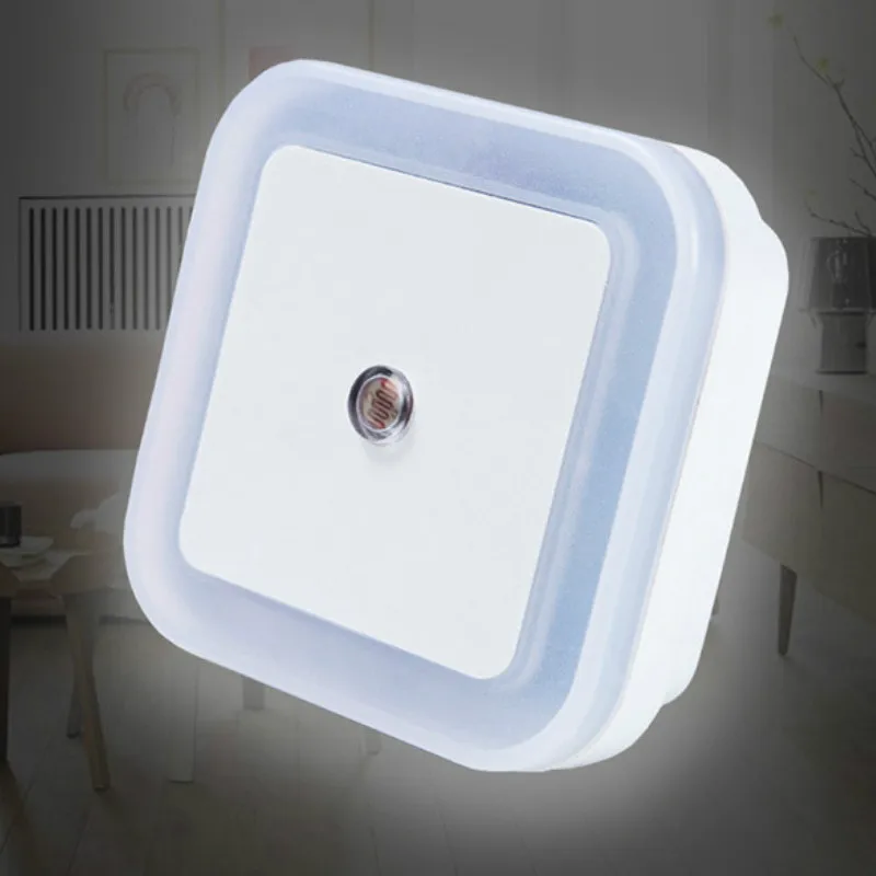 LED Induction Small Night Light Sensor Control Night Lamp Switch Night Bedroom Bedside Light Sensor Lamp EU US Plug Nightlight